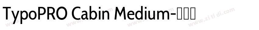 TypoPRO Cabin Medium字体转换 TypoPRO Cabin Medium字体转换